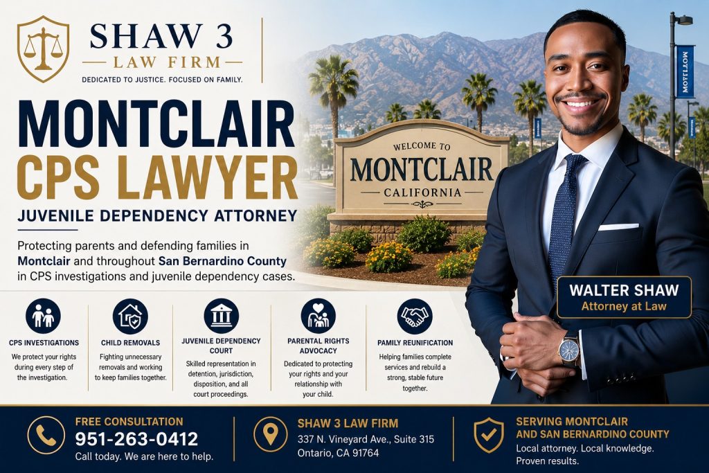 Montclair CPS Lawyer | Juvenile Dependency Attorney