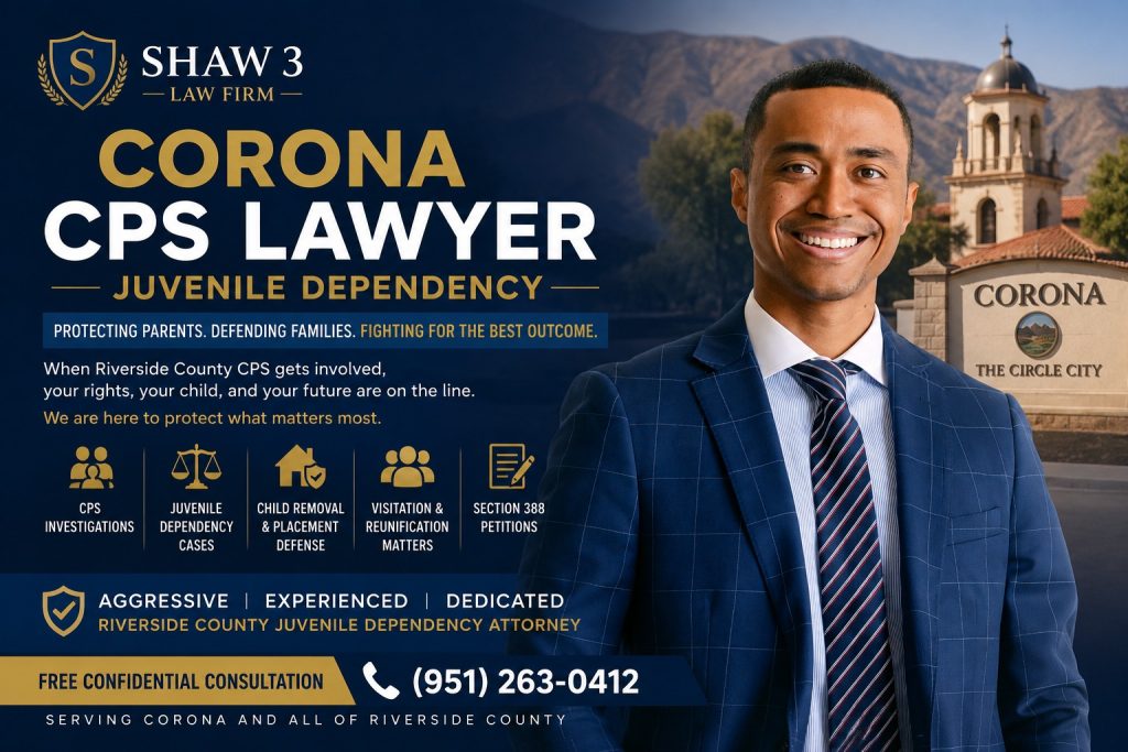 Corona CPS Lawyer | Juvenile Dependency