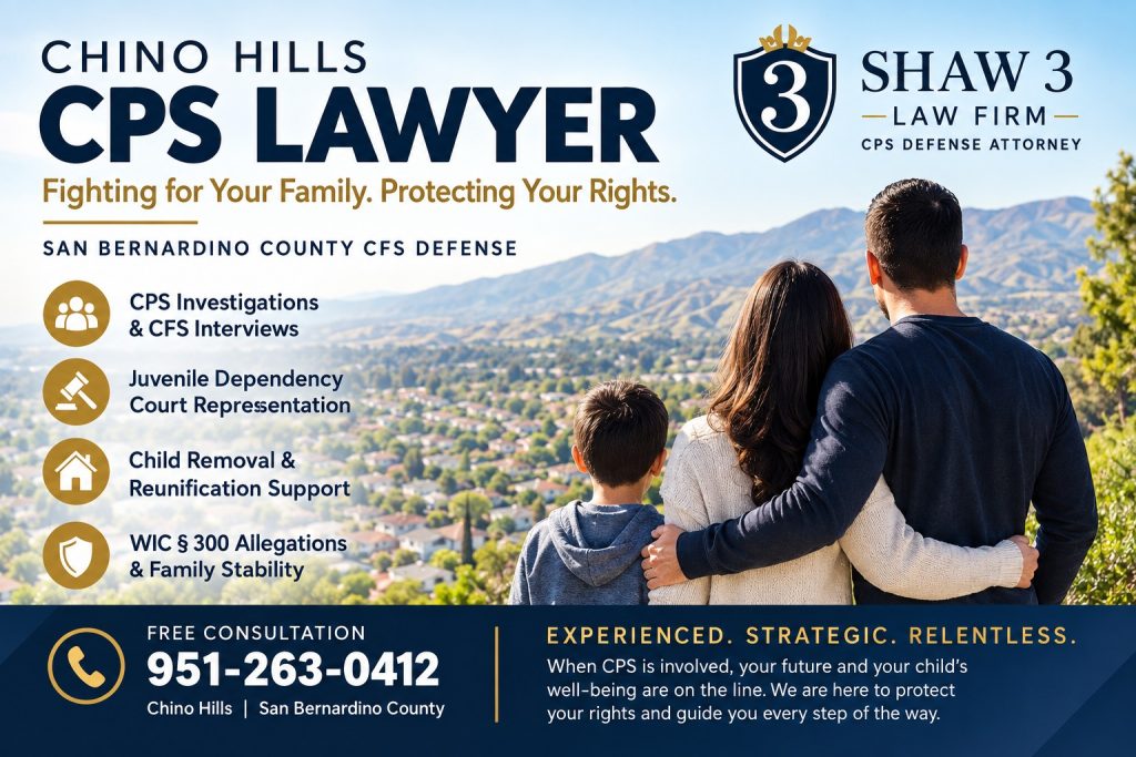 Chino Hills CPS Lawyer | Juvenile Dependency